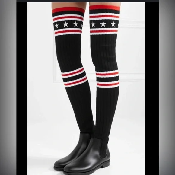 Authentic Givenchy Over Knee Sock Boot - Picture 3 of 9